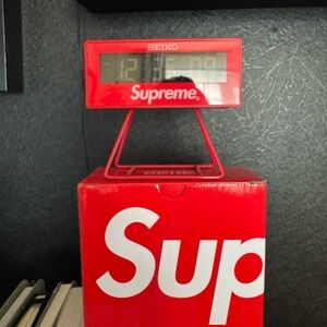 Supreme Seiko Red Digital Desk Clock